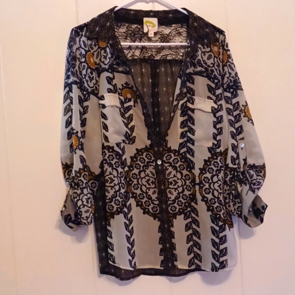Sheer Black Blouse